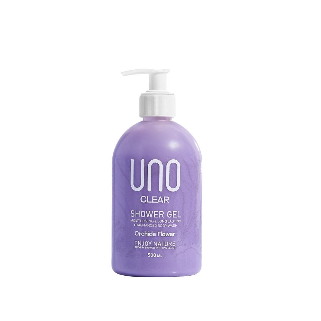 uno shower gel Orchid flower